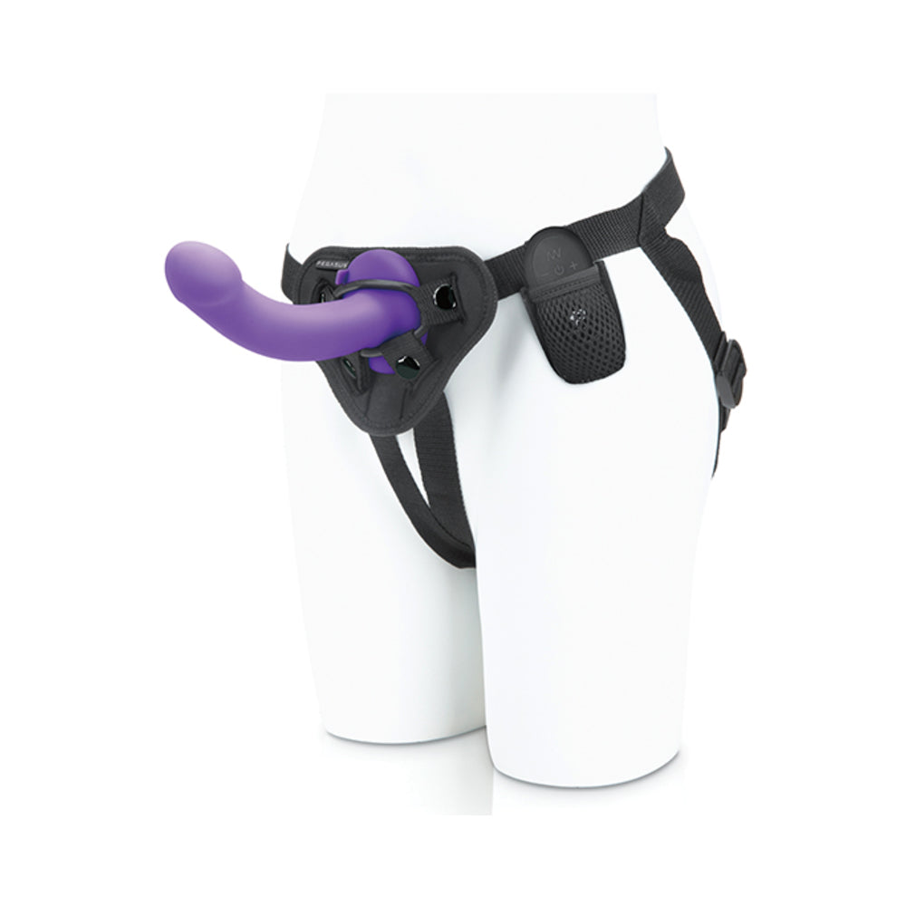 CNVNAL-75937_3 Pegasus 6" Wireless Remote Control Curved Realistic Peg With Harness Purple - Image 1