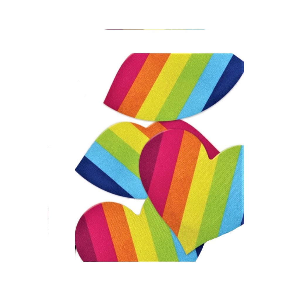 CNVNAL-75971_e8fcdf596f97bfbb2f68dc39b8e0d99a Nipplicious - Rainbow Nipple Pasties - 2-pack - Hearts & Lips Shape - Image 1