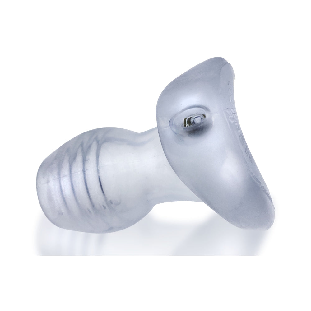 CNVNAL-76913_3 Oxballs Glowhole-2 Buttplug With Led Insert Large Clear Frost - Image 1