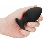 Ouch Rippled Butt Plug Set Black - Image 3