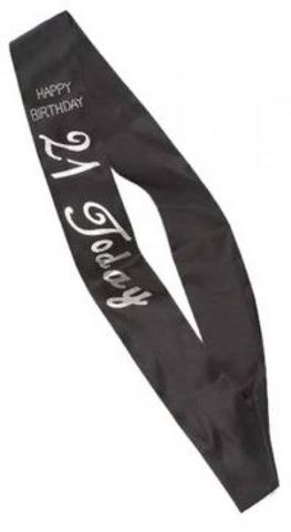 GAS21BS 21 Today Sash Black - Image 1