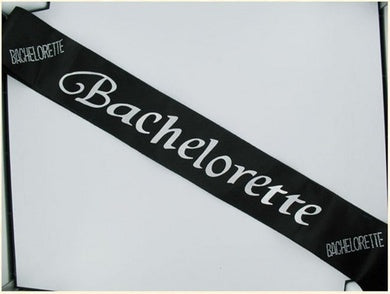 GASBACHBS Bachelorette Black Sash - Image 1