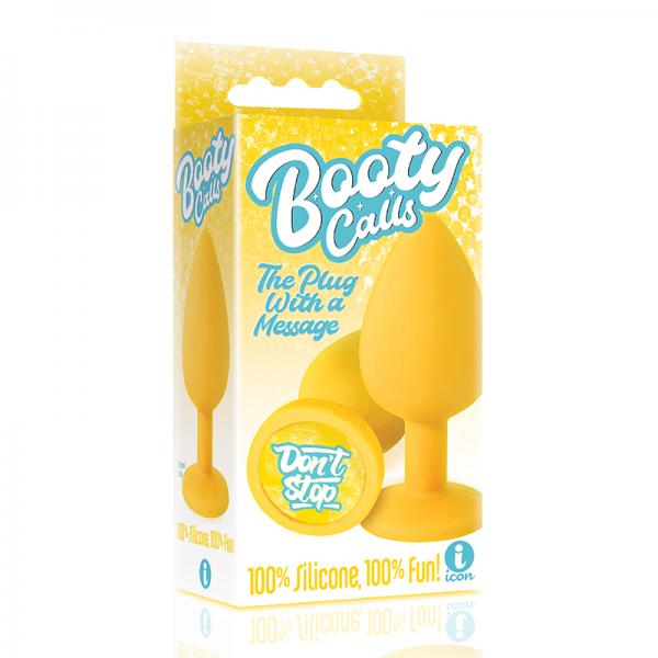 IB2693609b9cc105b90 The 9's Booty Call Butt Plug Yellow Don't Stop - Image 1