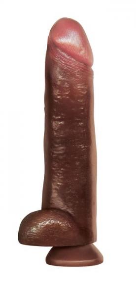 IB306125889cc430ab6d Blackout 13 inches Realistic Cock & Balls Brown - Image 1