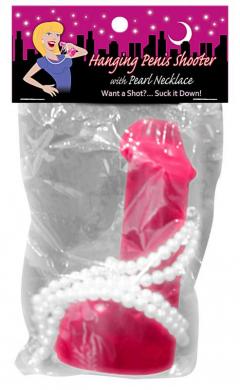 KHENVE21 Hanging penis shooter w/pearl necklace - Image 1