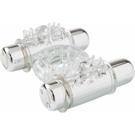 Nu Sensuelle Double Action Cockring 2x7 Function - Clear