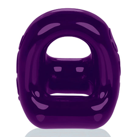 OX3013EGP360cockringballslingpurple Oxballs 360 Cock Ring & Ballsling - Eggplant - Image 1