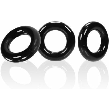Oxballs Willy Rings - Black Pack of 3