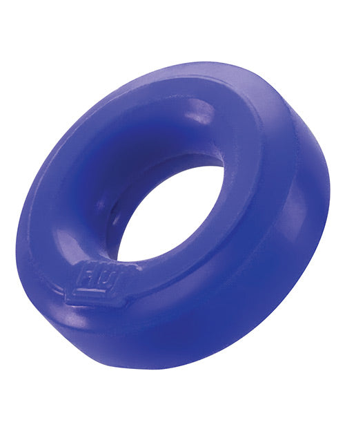 OXHUJ101-CBLhunkyjunkbluecockring Hunky Junk C Ring - Cobalt - Image 1