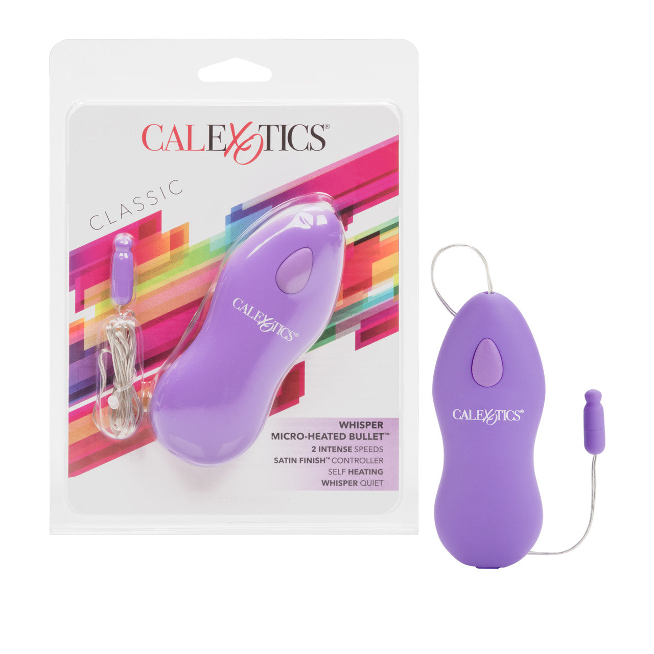 SE004414whispermicroheatedbulletpurple Whisper Micro Heated Bullet - Purple - Image 1
