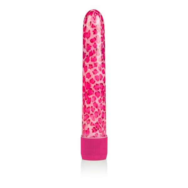 SE0547-20_11472229975 Pink Leopard Waterproof 6.5 Inch Massager - Image 1