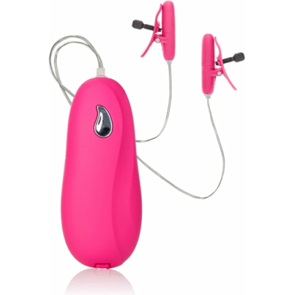 Vibrating Heated Nipple Teasers - Pink