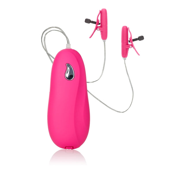 SE259910pinknippleclampsbulk Vibrating Heated Nipple Teasers - Pink - Image 1