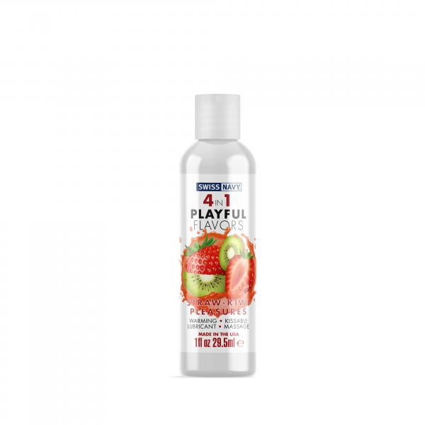 SN4N1FSKP15ff9827784a8a Swiss Navy 4 In 1 Playful Flavors Strawberry Kiwi Pleasure 1oz - Image 1