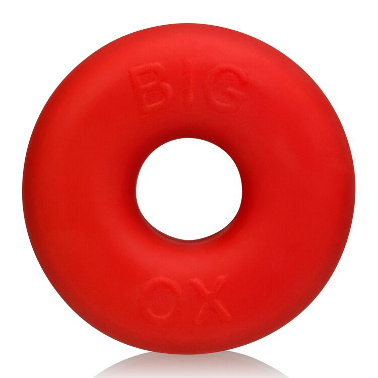 bigoxcockringoxballsred Oxballs Big Ox Cockring - Red Ice - Image 1