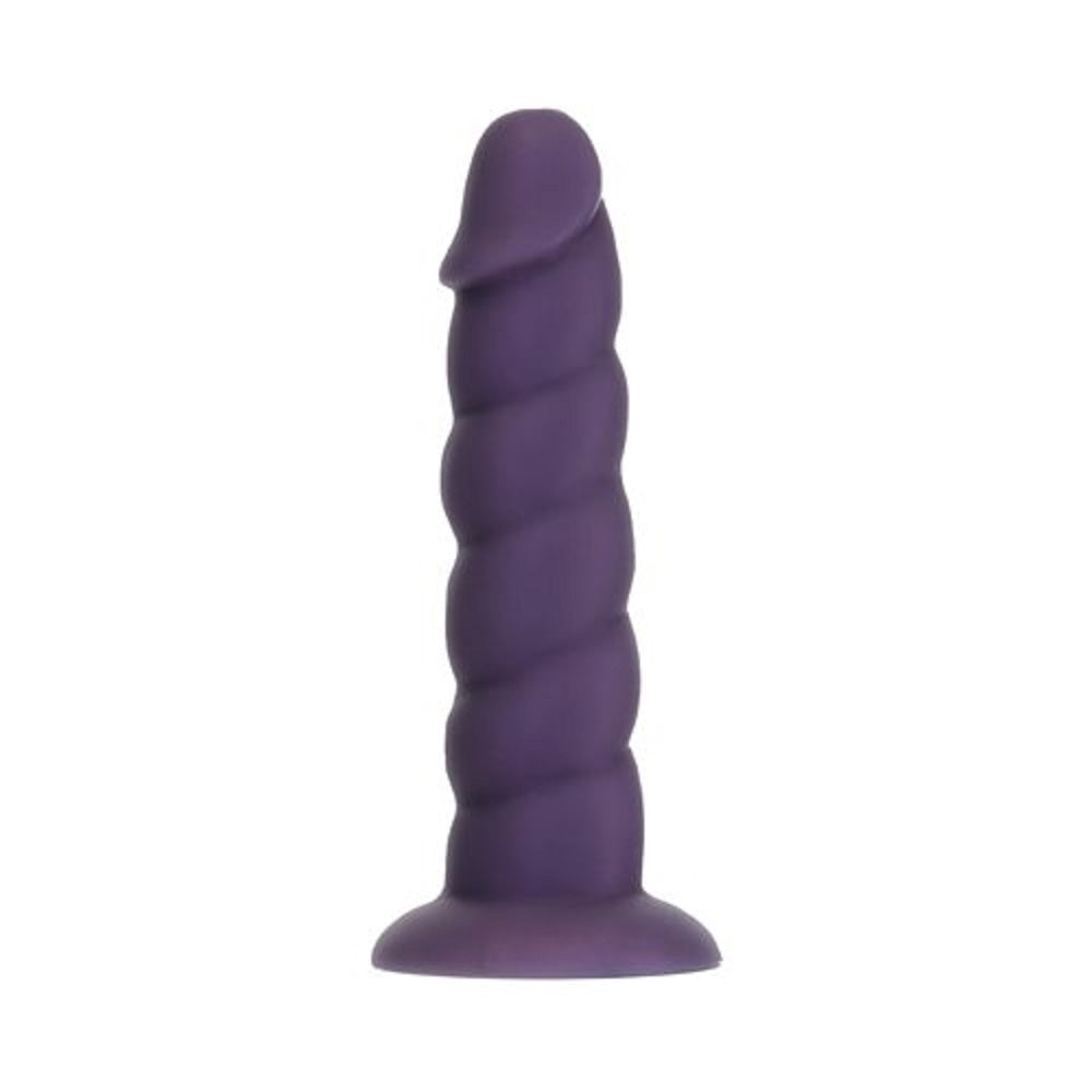 bms-addiction-fantasy-unicorn-dildo-7-purple Addiction Unicorn Fantasy Dong 7 In. Purple With Powerbullet - Image 1