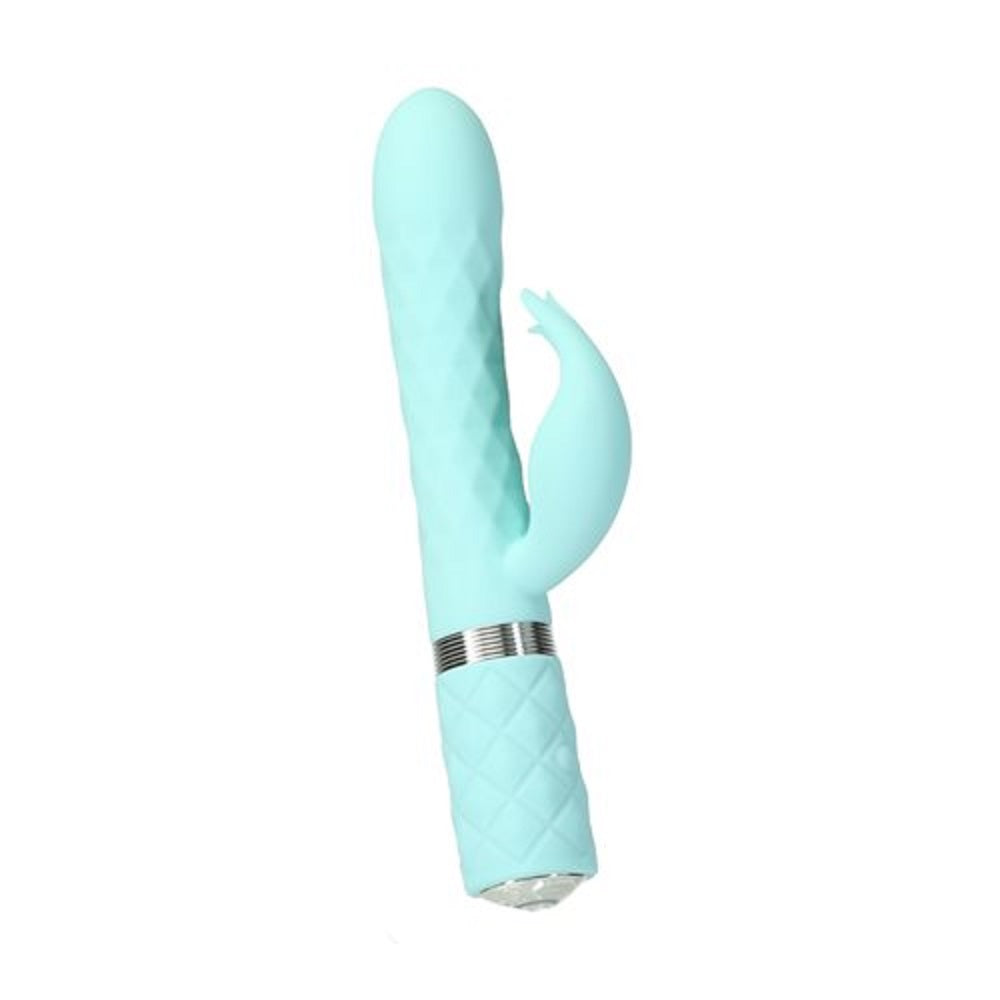 bms-pillow-talk-lively-luxurious-dual-motor-massager-teal-96219-product-angle-04100252847 Pillow Talk Lively Dual Stimulator Teal - Image 1