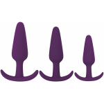 Rump Rockers 3 Piece Anal Plug Training Set Violet
