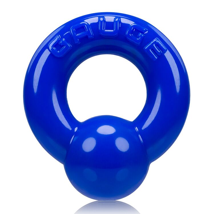 gaugecockringoxballspoliceblue Oxballs Gauge Cockring - Police Blue - Image 1