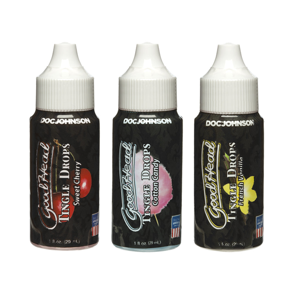 mc-pic_jpg_1ca68655-3424-4c95-81a7-433b84e22c84 Goodhead Tingle Drops 3-pack French Vanilla, Cotton Candy, Sweet Cherry - Image 1